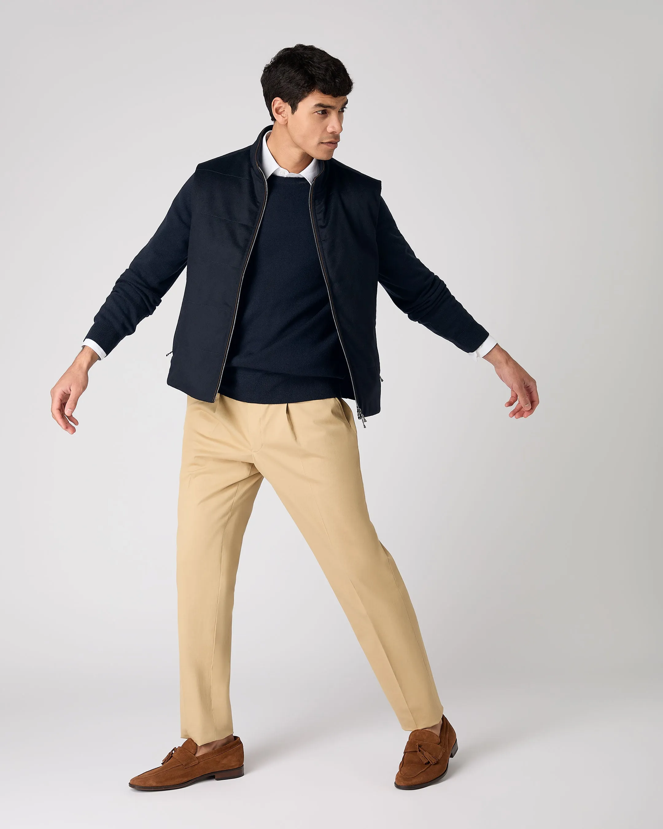Big Clearance Event Grab Your Savings Men'S Belgravia Cashmere Gilet Navy Blue
