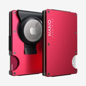 Airtag Money Clip Wallet (Volcano Red) Save Big Online Dont Miss This Deal