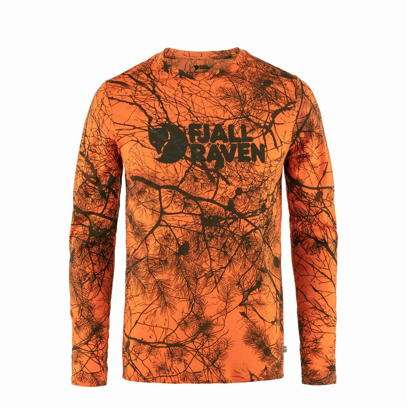 Fjallraven Varmland Wool Ls Orange Multi Camo Trending Hot Deal