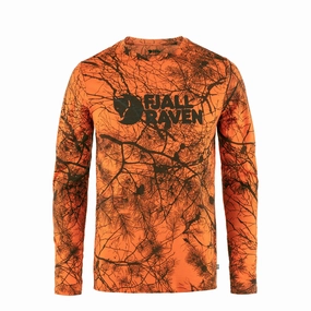 Fjallraven Varmland Wool Ls Orange Multi Camo Trending Hot Deal