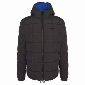 Barbour Benton Mens Quilt Jacket - Black Carbon Hot Savings Alert