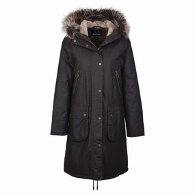 Steal the Deal Now Barbour Stavia Ladies Wax Jacket - Rust/Classic