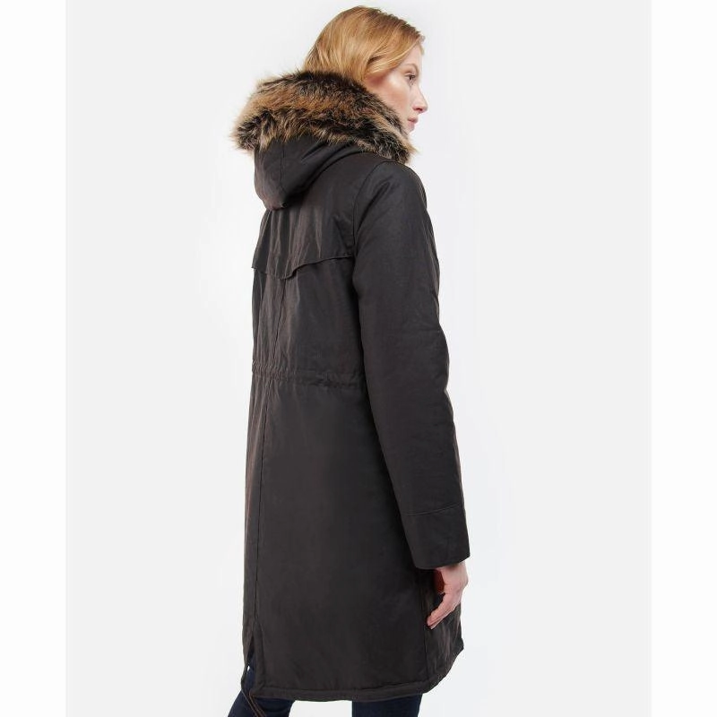 Barbour Stavia Ladies Wax Jacket - Rust/Classic Hot Sale Alert