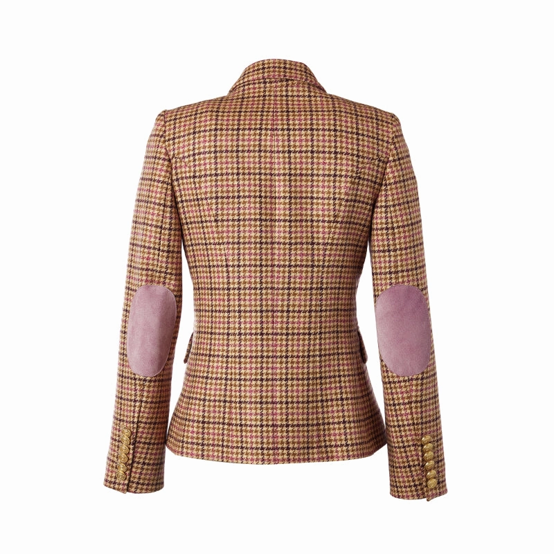 Holland Cooper Knightsbridge Ladies Tweed Blazer - Sudeley Pink Shop Now Save