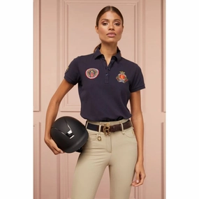 Holland Cooper Team Ladies Polo Shirt - Ink Navy Dont Miss This Offer Clearance Alert Now