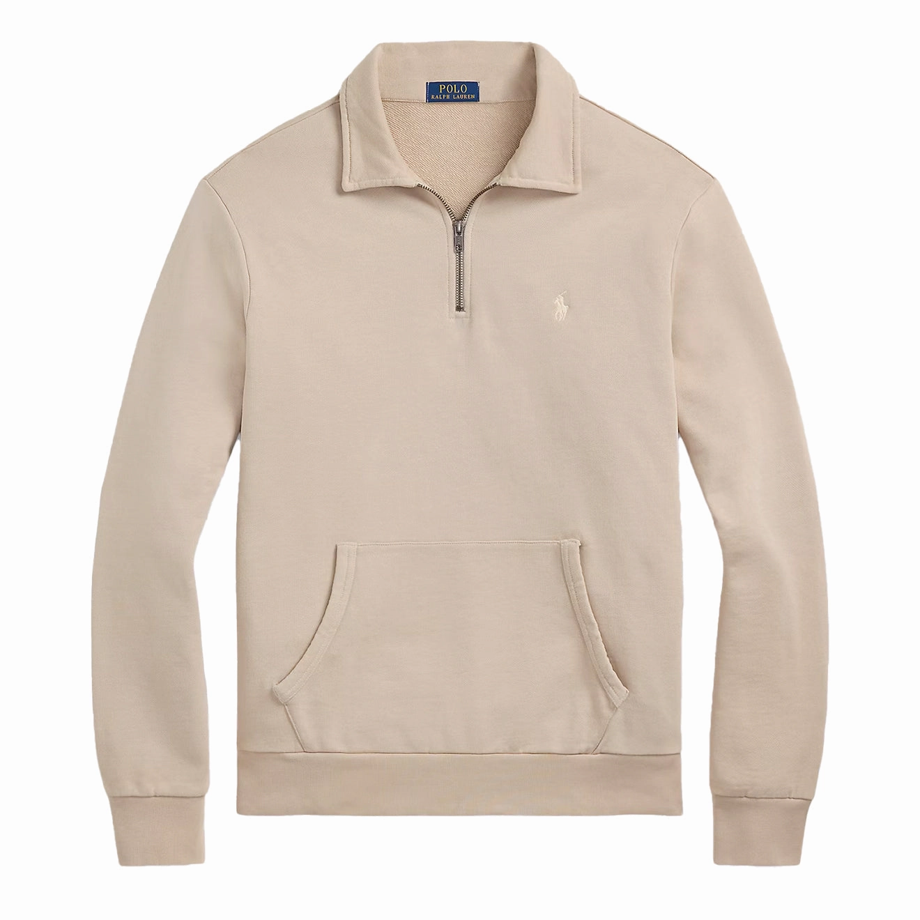 Sweet Deal Today Best Seller Discount Polo Ralph Lauren Loopback Fleece Quarter-Zip Sweatshirt Stoneware Grey
