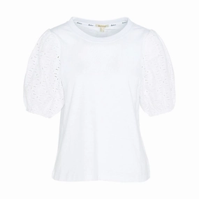 Barbour Longfield Ladies Top - White Best Price Today