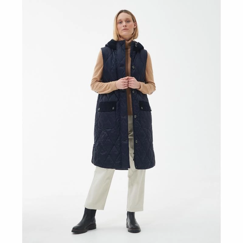 Barbour Mickley Ladies Gilet - Dark Navy/Dress Dont Miss Big Savings Trending Deals Today