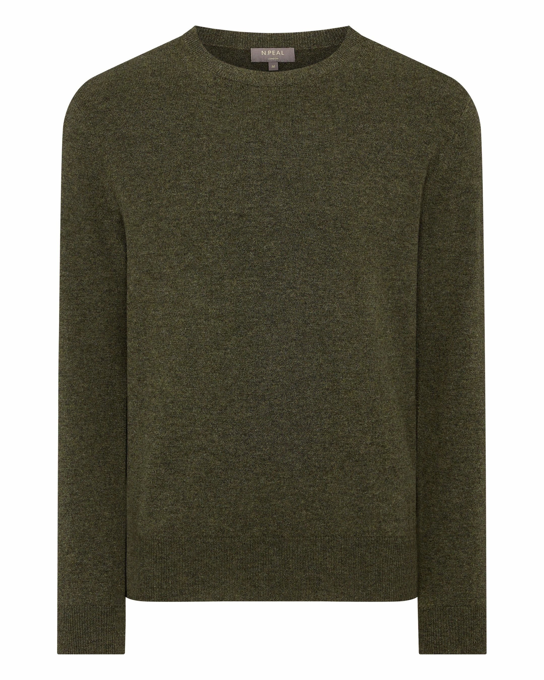 Biggest Savings Now Sweet Deal Inside Men'S Oxford Round Neck Cashmere Jumper Moss Green