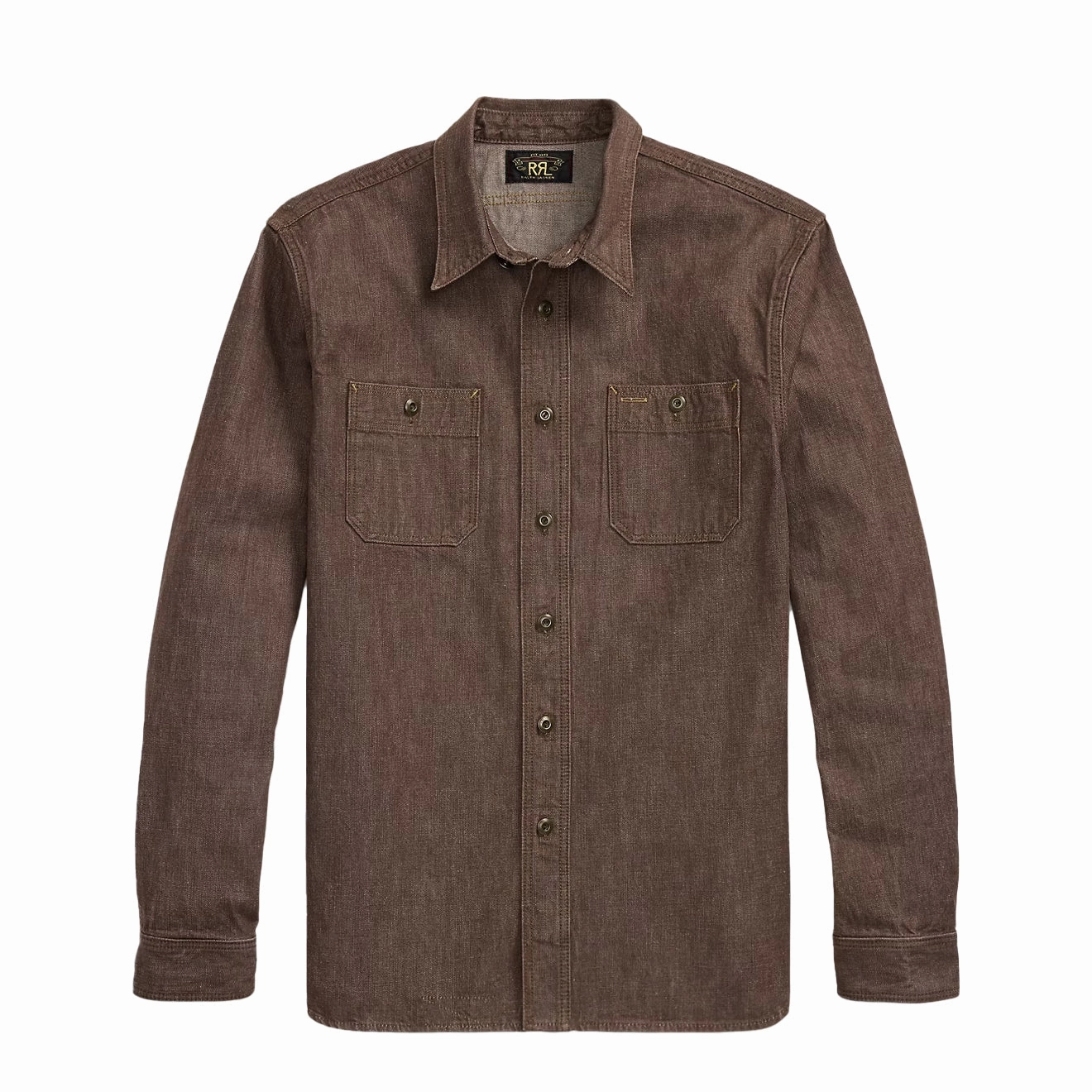 Mega Discount Event Save More Now Rrl By Ralph Lauren Denim Workshirt Brown