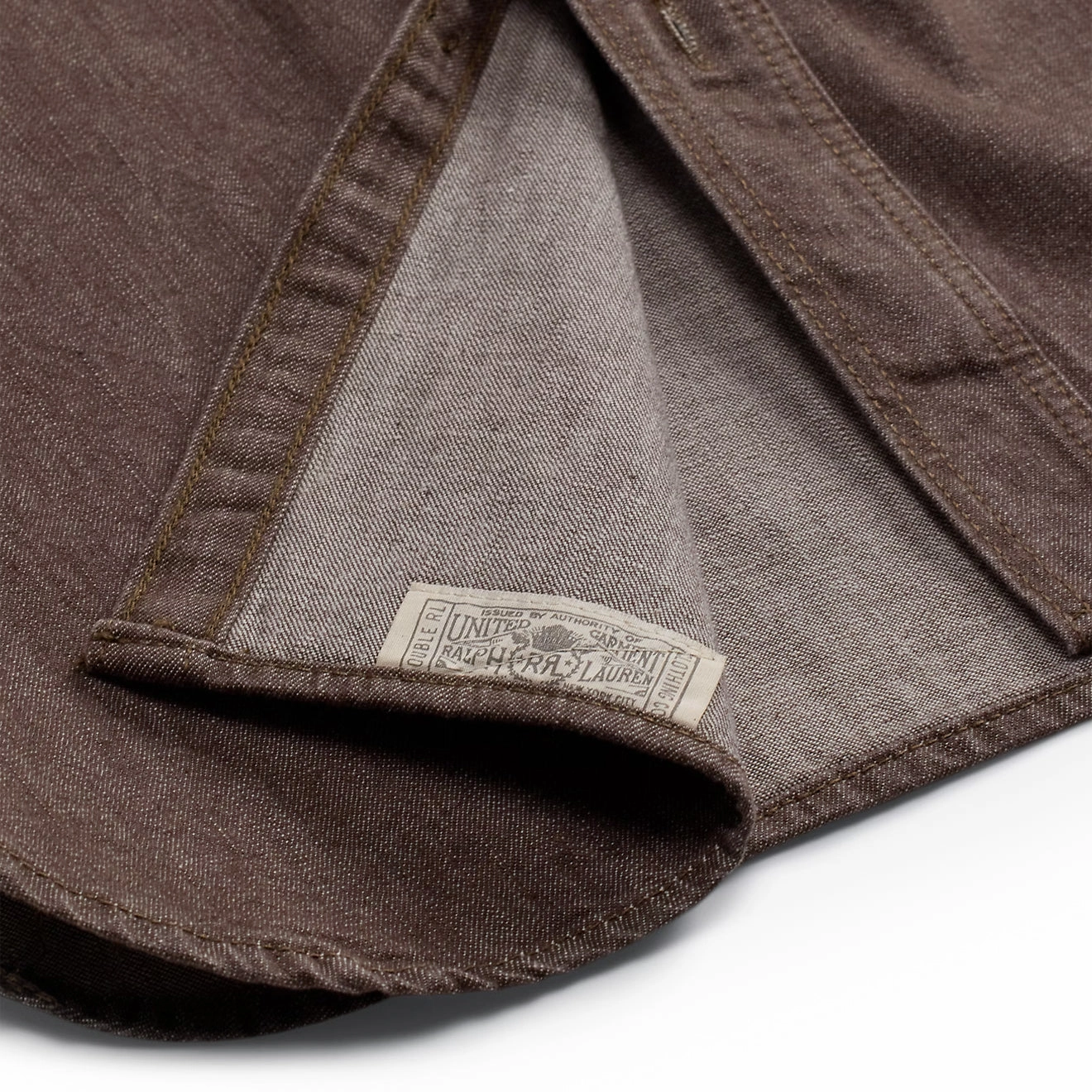 Rrl By Ralph Lauren Denim Workshirt Brown MustShop Sale