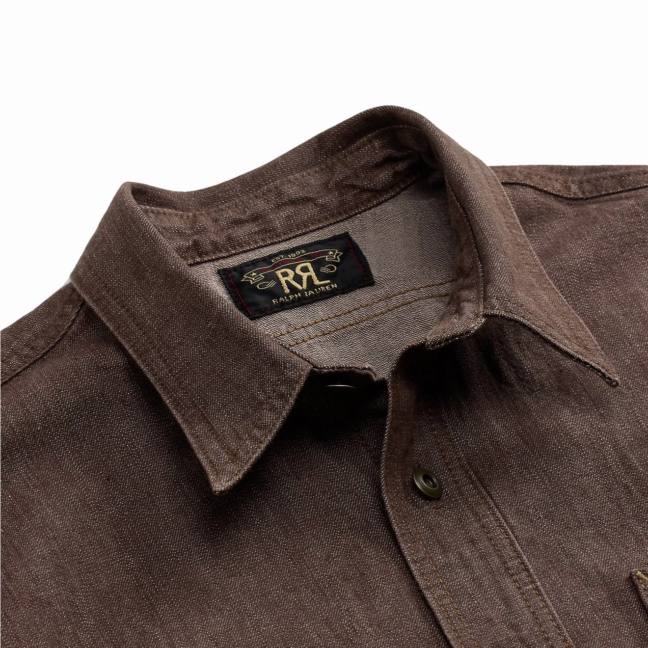 Todays Special Savings Special Deal Frenzy Rrl By Ralph Lauren Denim Workshirt Brown
