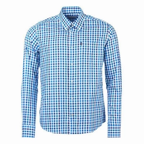 Barbour Lawton Mens Shirt - Blue Exclusive Online Discount