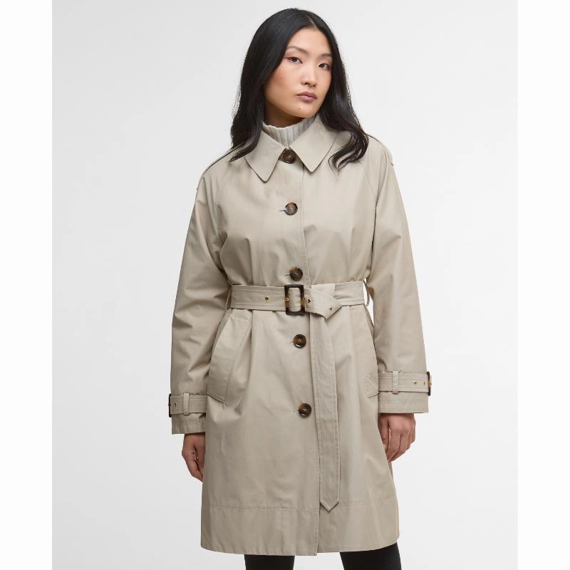 Best Deal Alert Barbour Maia Ladies Showerproof Jacket - Mist/Hessian Tartan