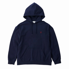 Gramicci One Point Hooded Sweatshirt Navy Best Price Online Flash Sale Alert