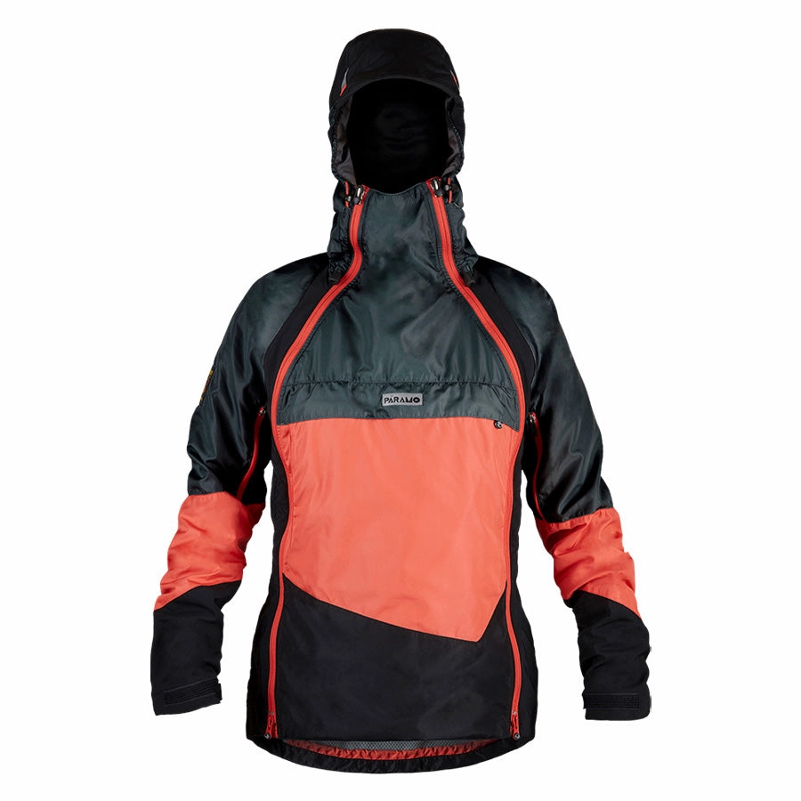 Paramo Womens Velez Evolution Hybrid Smock Hot Coral / Steel / Black Dont Miss Todays Deal