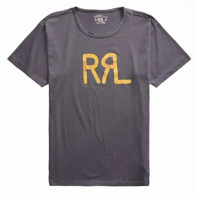 Best Seller Deal Rrl By Ralph Lauren S/S Logo T-Shirt Navy