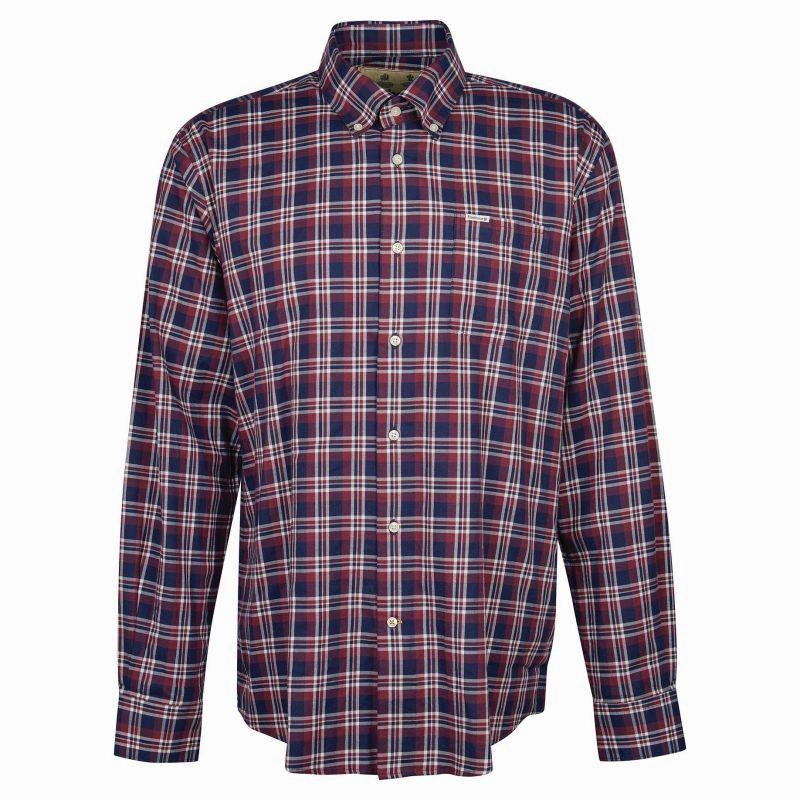 Today Only Discount Hot Pick Deal Barbour Turville Mens Regular Fit Shirt - Navy