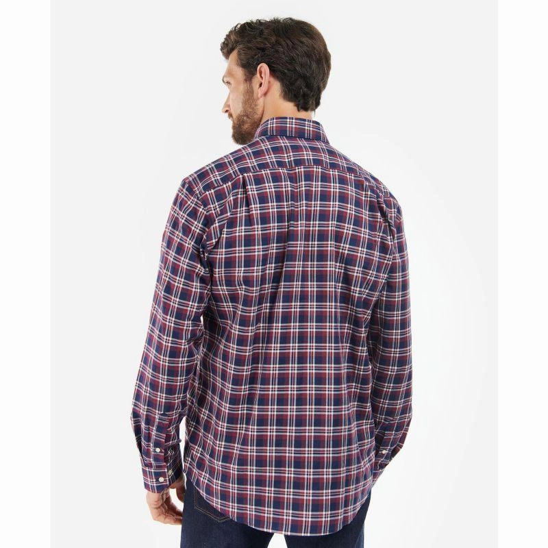 Limited Stock Hot Deal Save Big Today Barbour Turville Mens Regular Fit Shirt - Navy