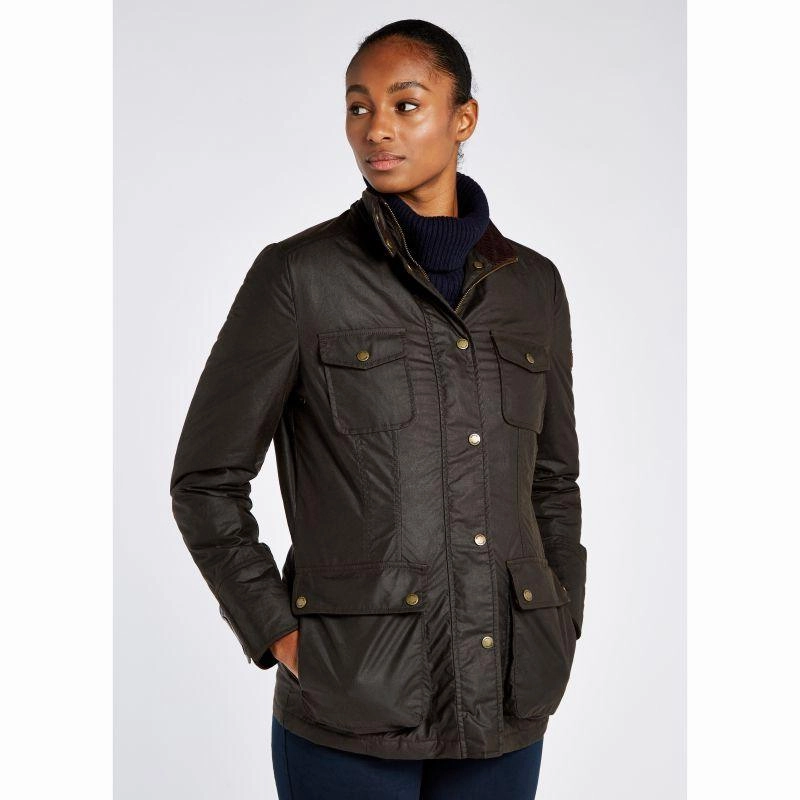 Dubarry Munsboro Ladies Waxed Jacket - Verdigris Clearance Event Alert Today Only Hot Sale