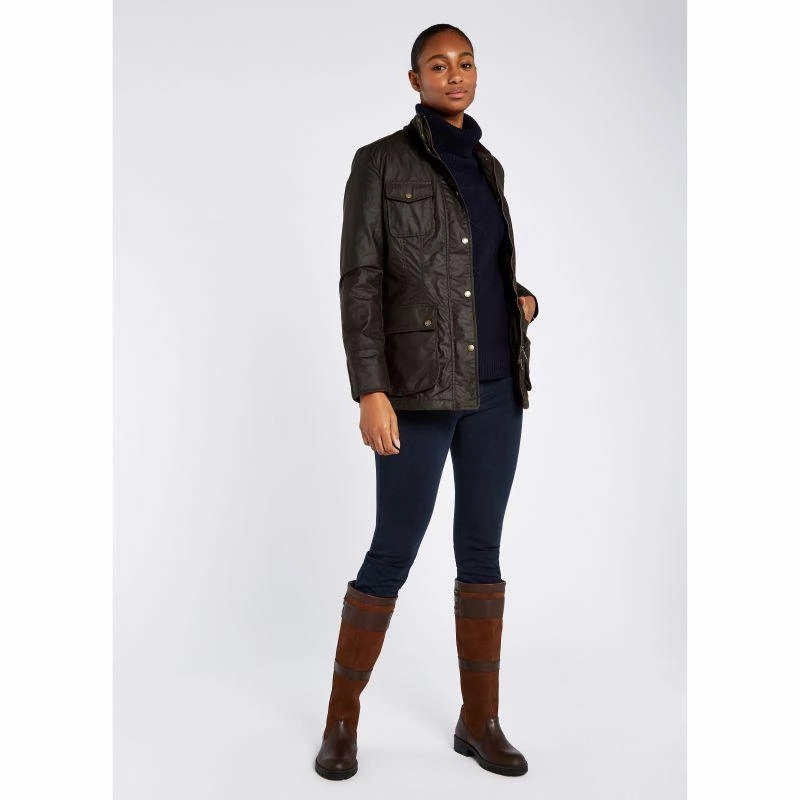 Shop Grab Offer Dubarry Munsboro Ladies Waxed Jacket - Verdigris