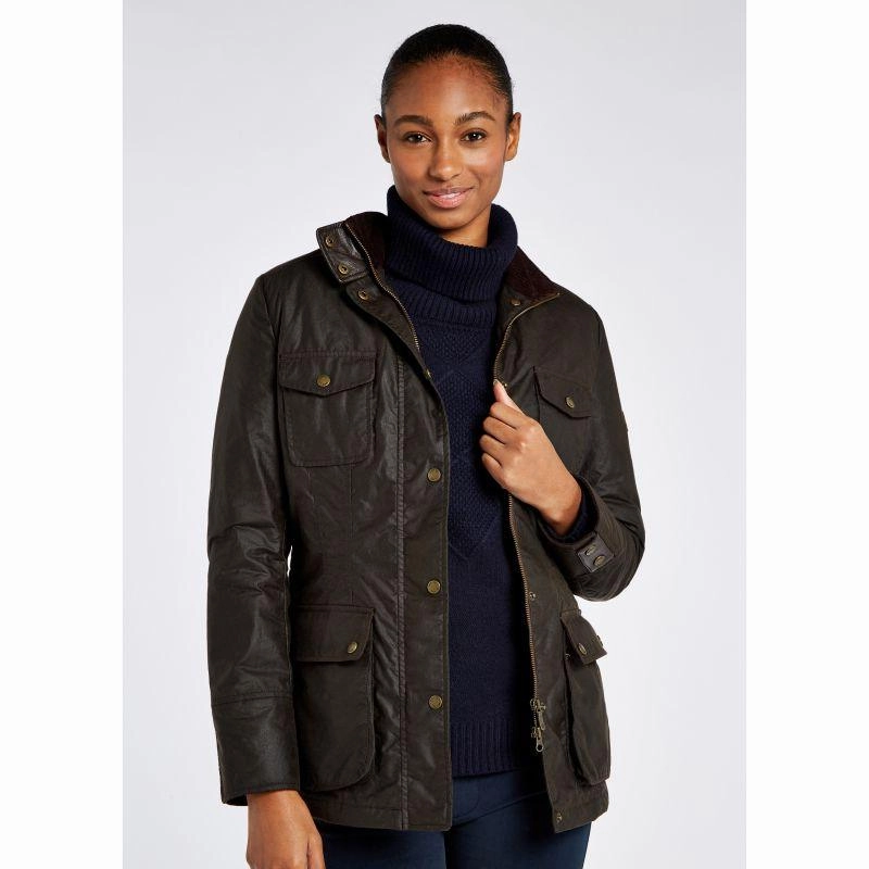 Sweet Deal Inside Dubarry Munsboro Ladies Waxed Jacket - Verdigris