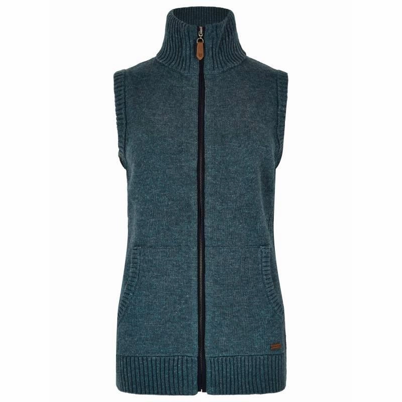 Dubarry Sheedy Ladies Wool Blend Gilet - Dark Pebble Trending Deals Today