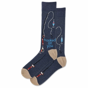 Men'S Hooked On You Crew Sock Hot Savings Alert