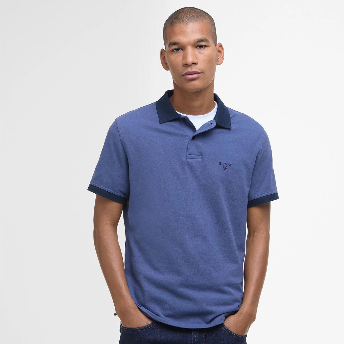 Barbour Lynmouth Tipped Tailored Fit Polo Shirt Oceana Trendy Picks Today