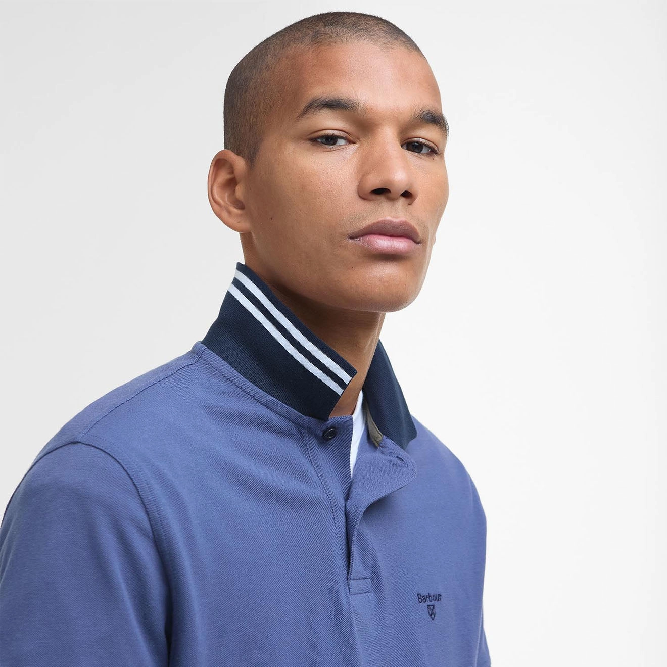 Clearance Sale Best Seller Discount Barbour Lynmouth Tipped Tailored Fit Polo Shirt Oceana