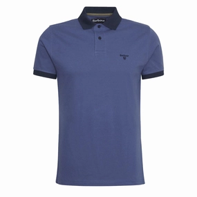 Hot Pick Deal Limited Time Offer Barbour Lynmouth Tipped Tailored Fit Polo Shirt Oceana