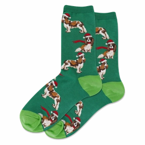 Women'S Santa Dog Crew Socks Hot Offer Inside Limited Time Offer