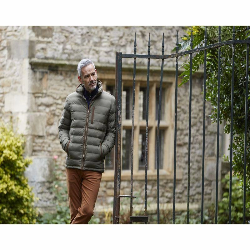 Alan Paine Calsall Mens Lightweight Insulated Jacket - Olive Mega Discount Today
