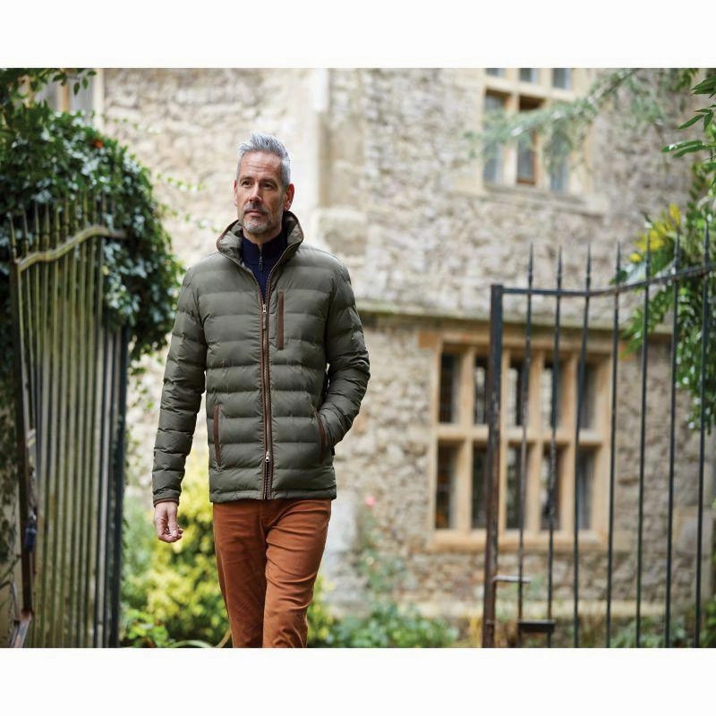 Exclusive Online Discount Alan Paine Calsall Mens Lightweight Insulated Jacket - Olive