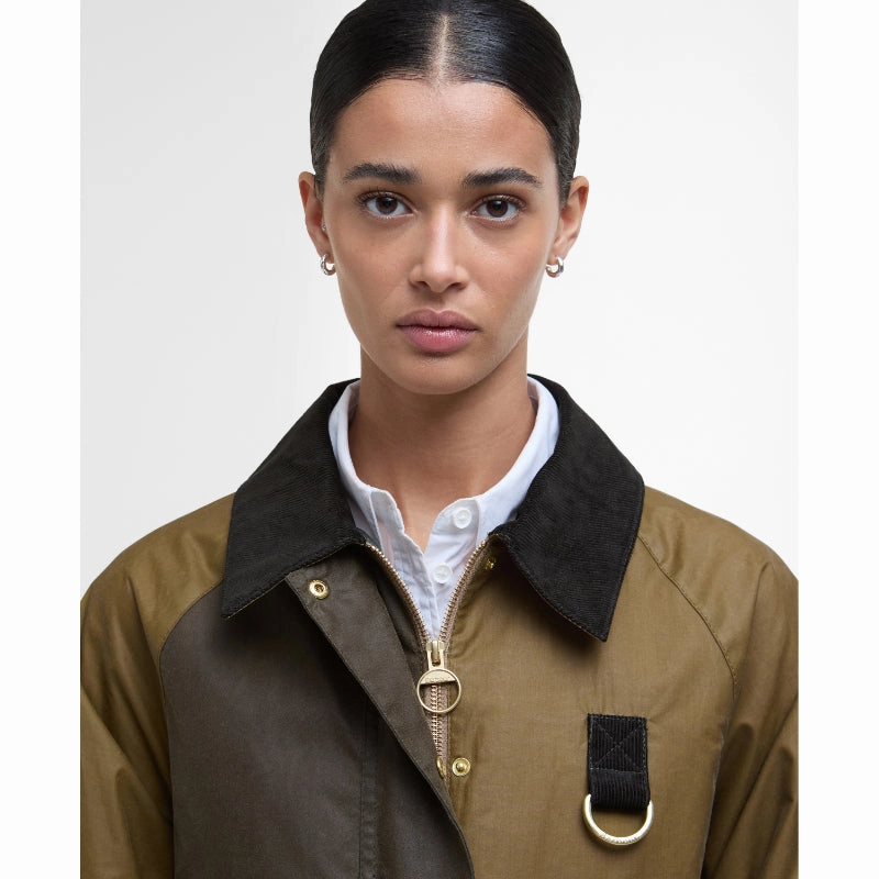 Barbour Alma Ladies Wax Jacket - Sand/Archive Olive/Beech/Ancient Biggest Savings Now New Arrival Discount