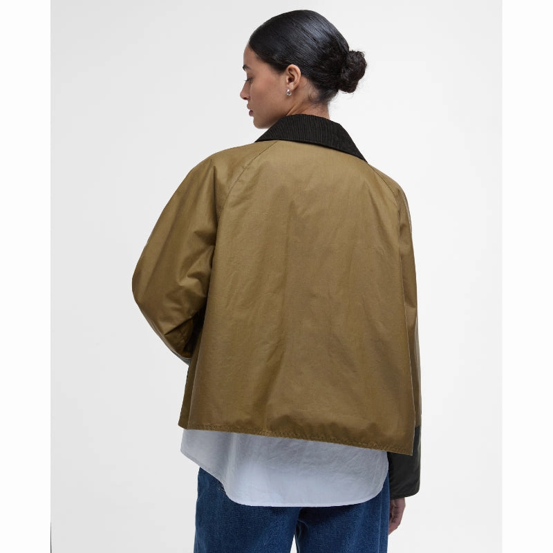 Barbour Alma Ladies Wax Jacket - Sand/Archive Olive/Beech/Ancient Best Deal Today Shop Smart Deals