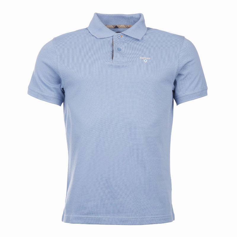 Hot Offer Inside Hot Deal Alert Barbour Tartan Pique Mens Polo Shirt - Sky Marl