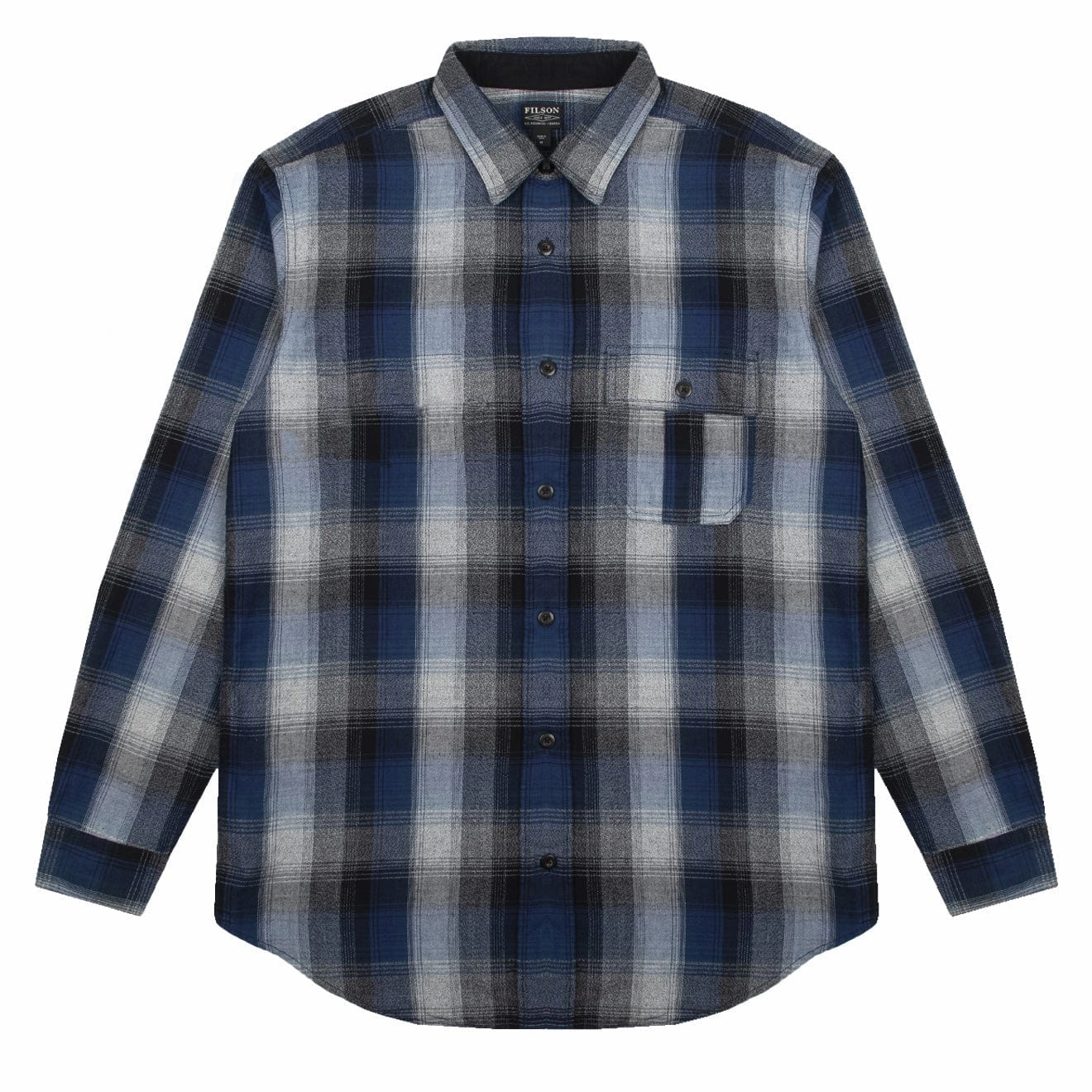 Grab Your Deal Today Dont Miss Out Filson Rustic Oxford Shirt Indigo / Black / Charcoal