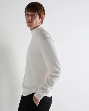 Men'S Cotton Mock Neck Top White Weekend Flash Offer Trending Today Steal