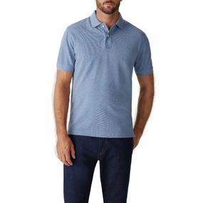 MustHave Clearance Limited Stock Hot Deal R.M.Williams Rod Mens Polo Shirt - Blue Marle