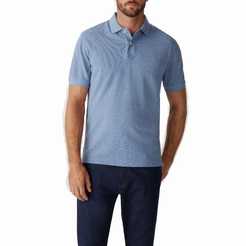 MustHave Clearance Limited Stock Hot Deal R.M.Williams Rod Mens Polo Shirt - Blue Marle