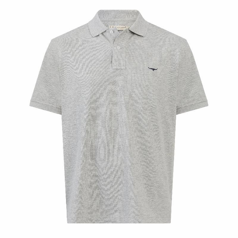 MustHave Items R.M.Williams Rod Mens Polo Shirt - Grey Marle