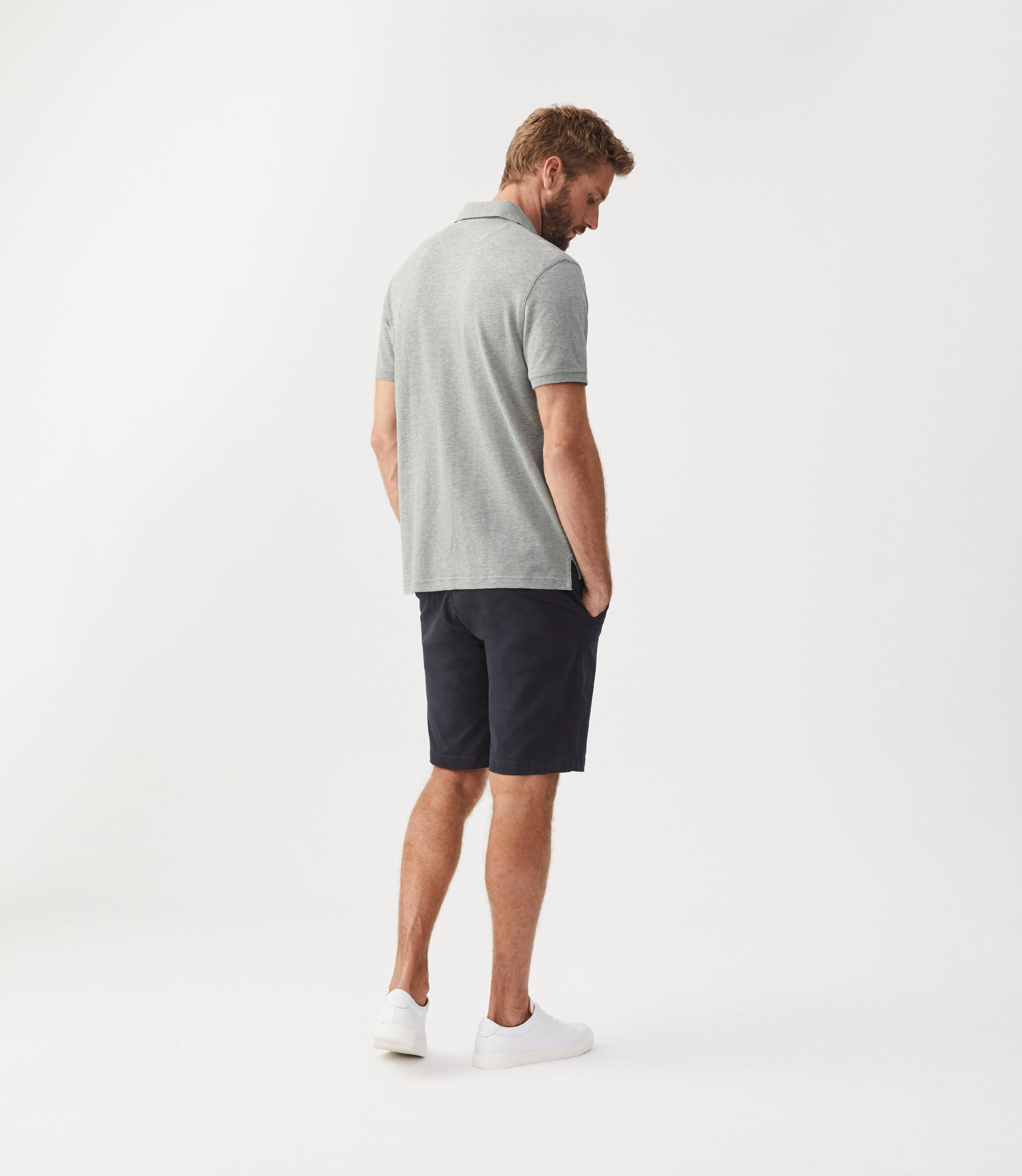 R.M.Williams Rod Mens Polo Shirt - Grey Marle Exclusive Holiday Deal Todays Special Savings