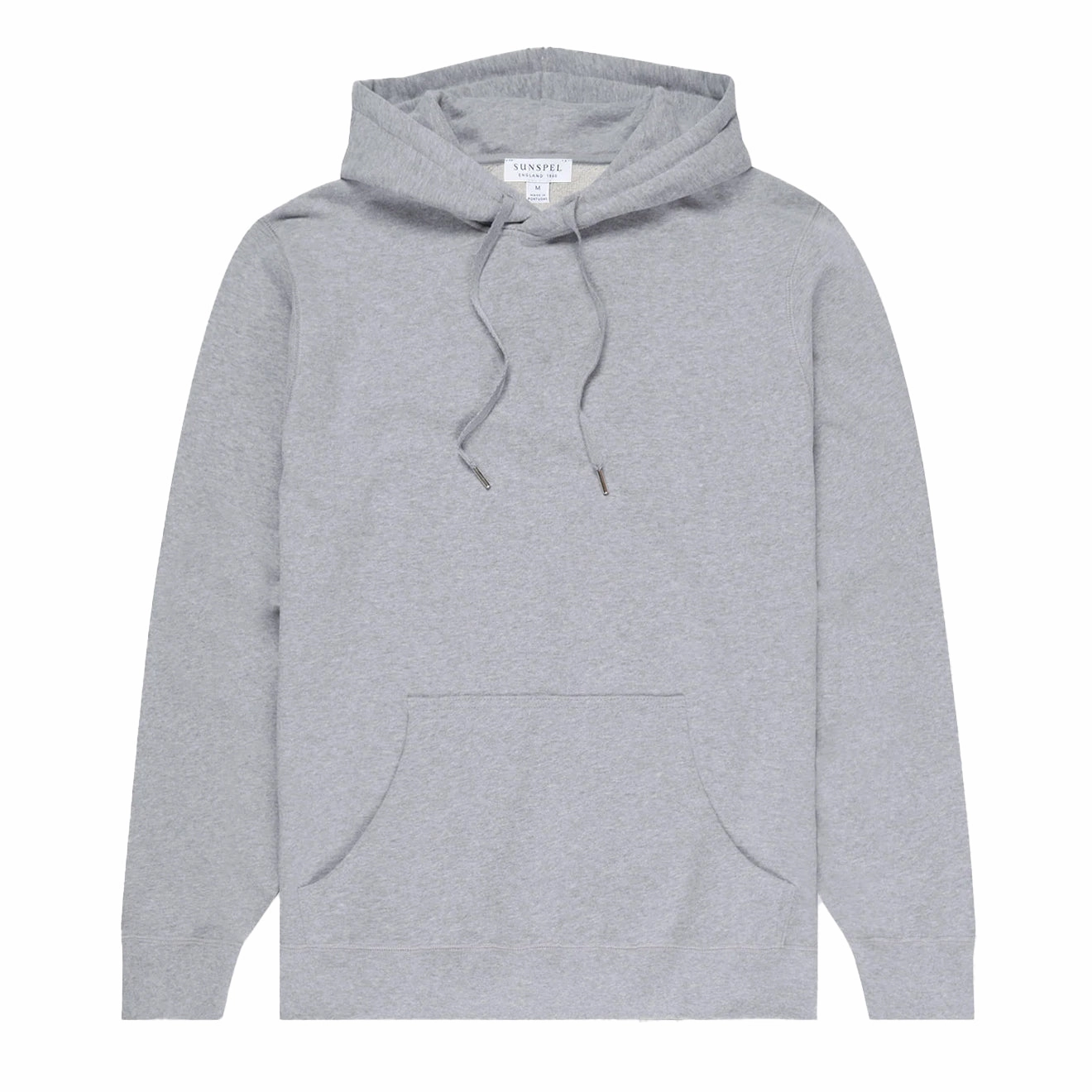 Sunspel Loopback Overhead Hoody Grey Melange Daily Clearance Deal