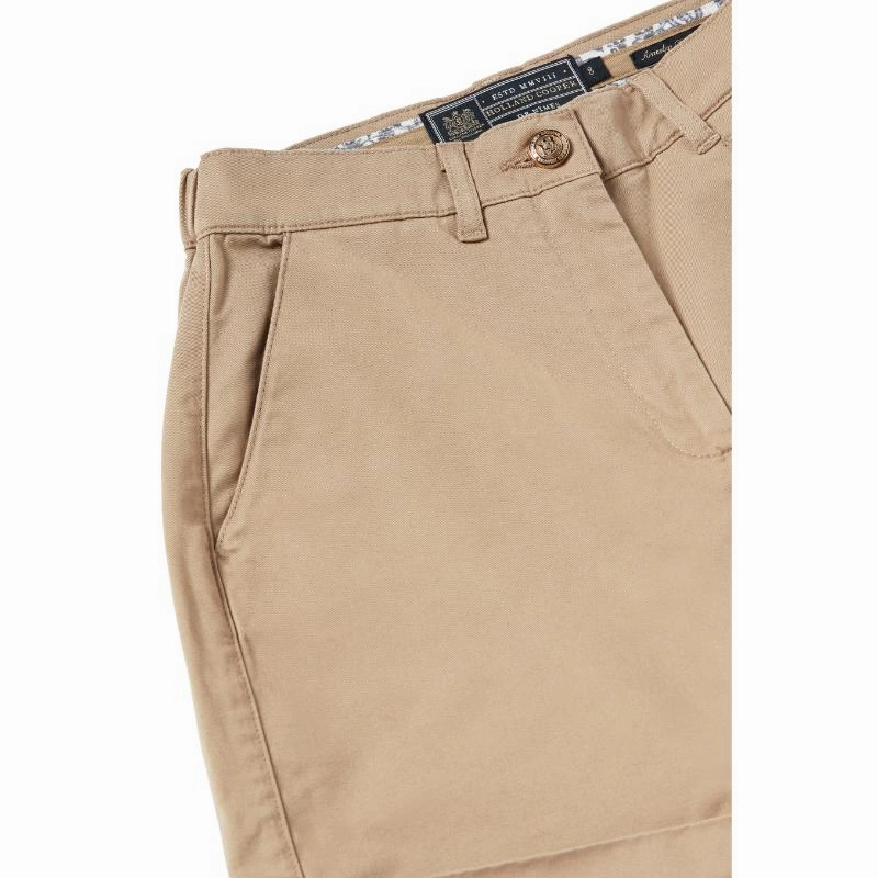 Shop Smart Deals Holland Cooper Arnesby Chino Ladies Shorts - Stone