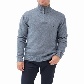 Special Steal Event Today Only Discount Rodd & Gunn Merrick Bay Mens 1/4 Zip Jumper - Indigo