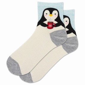 Women'S Winter Penguin Anklet Crew Socks EndofWeek Deals
