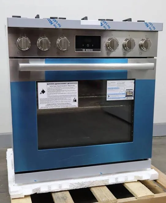 Bosch 30" 5 Burner 3.6 Cu.ft 800 Series SS Freestanding Gas Range HGS8055UC