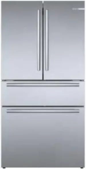 Bosch 800 Series 36" SS Counter Depth French Door Smart Refrigerator B36CL80SNS