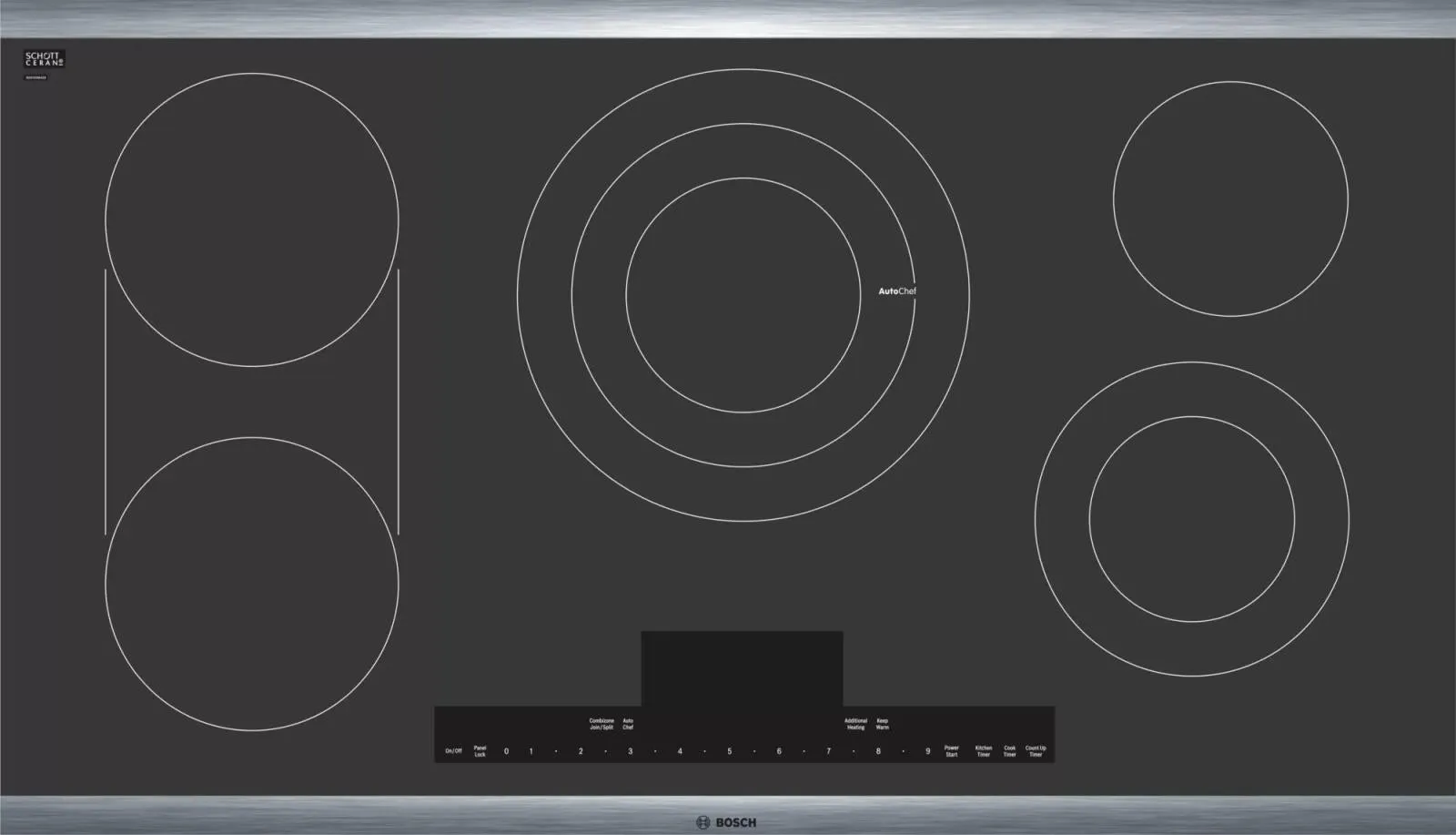 Bosch Benchmark Series 36" Ceramic 5 Elements Electric Cooktop NETP669SUC